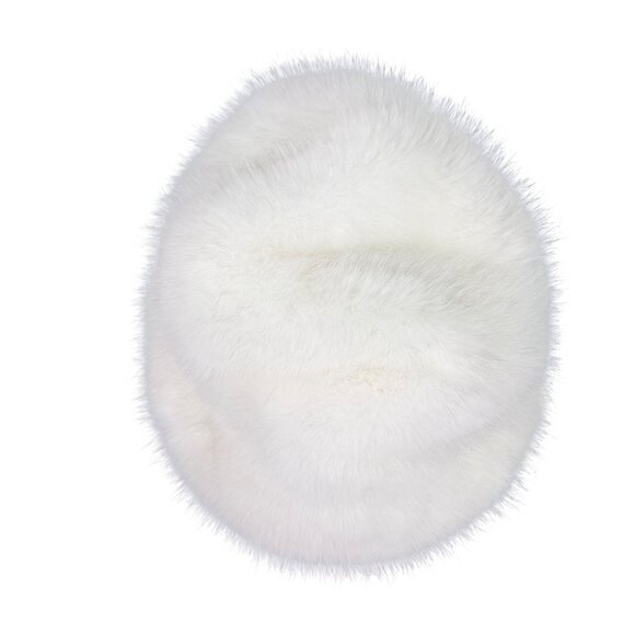 Faux Fur Womens White Bucket Hat Soft Winter Warm Lined Stylish Snow Cap OS main image 7
